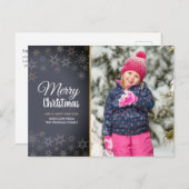 写真のクリスマスカード シーズンポストカード (正面/裏面)