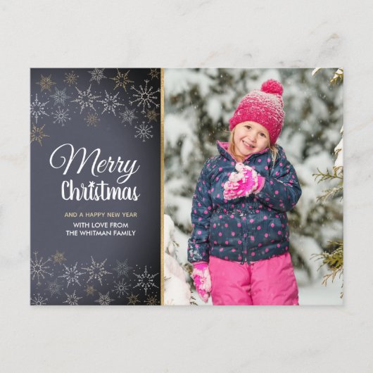 写真のクリスマスカード シーズンポストカード (正面)