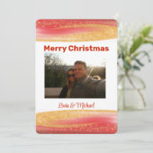 写真のクリスマスカード 招待状 (スタンド正面)