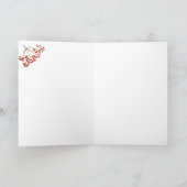 写真のクリスマスグリーティングカード シーズンカード (内部)