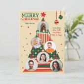 写真のクリスマスツリーオーナメントカード シーズンカード (スタンド正面)