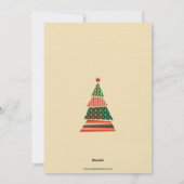 写真のクリスマスツリーオーナメントカード シーズンカード (裏面)