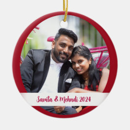 写真のクリスマスツリーオーナメント セラミックオーナメント