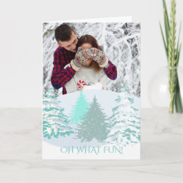 写真のクリスマスツリーモダン シーズンカード