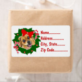 写真のクリスマスリース出荷ラベルの追加 ラベル (インサイチュ)