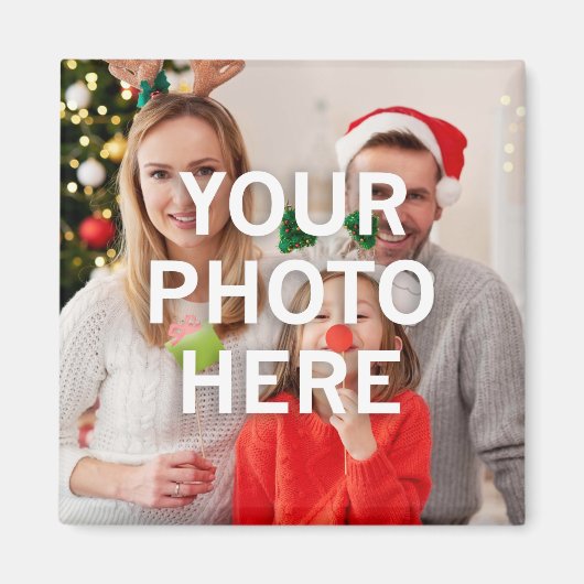 写真のクリスマス マグネット (正面)