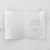 写真のク凍っていリスマス·グリーティングカード氷雪片 カード (内部)