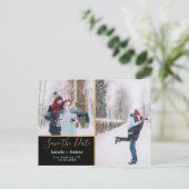 写真のコエレガントラージュの黒い金ゴールドを保存 案内ポストカード (スタンド正面)