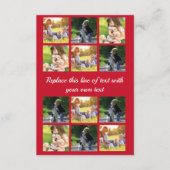 写真のコラージュと文字のカスタマイズ エンクロージャーカード (正面)