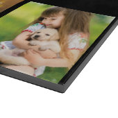 写真のコラージュと文字のカスタマイズ カッティングボード (角)