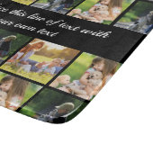 写真のコラージュと文字のカスタマイズ カッティングボード (角)