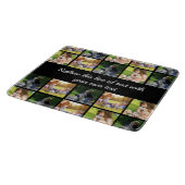 写真のコラージュと文字のカスタマイズ カッティングボード (角)