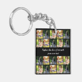 写真のコラージュと文字のカスタマイズ キーホルダー (正面左)