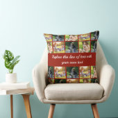 写真のコラージュと文字のカスタマイズ クッション (椅子)