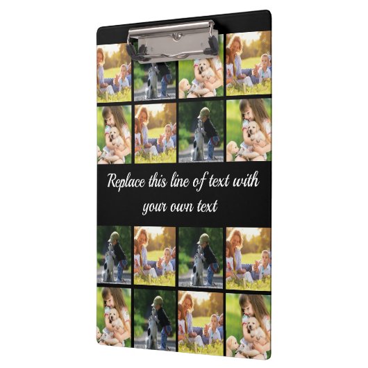 写真のコラージュと文字のカスタマイズ クリップボード (左)