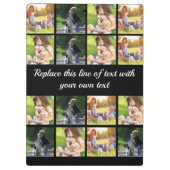 写真のコラージュと文字のカスタマイズ クリップボード (裏面)