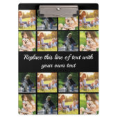 写真のコラージュと文字のカスタマイズ クリップボード (正面)