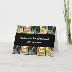 写真のコラージュと文字のカスタマイズ シーズンカード