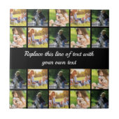 写真のコラージュと文字のカスタマイズ タイル (正面)