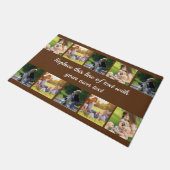 写真のコラージュと文字のカスタマイズ ドアマット (アングル)