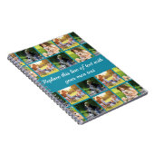 写真のコラージュと文字のカスタマイズ ノートブック (右側)