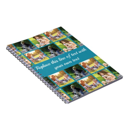 写真のコラージュと文字のカスタマイズ ノートブック (右側)