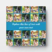 写真のコラージュと文字のカスタマイズ フォトプラーク (正面)