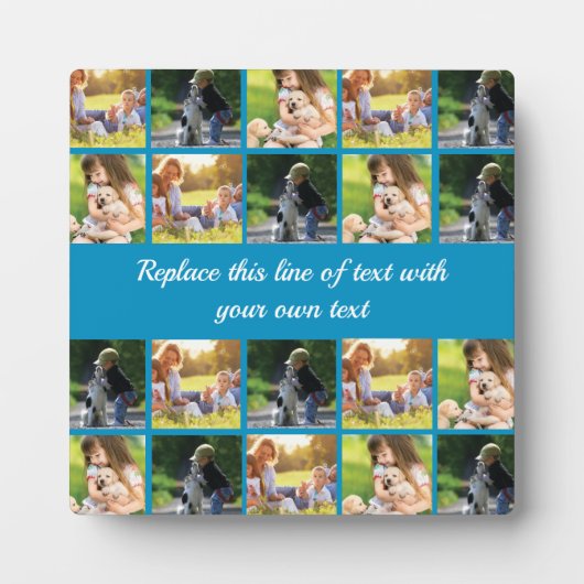 写真のコラージュと文字のカスタマイズ フォトプラーク (正面)