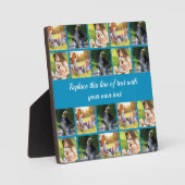 写真のコラージュと文字のカスタマイズ フォトプラーク (正面)