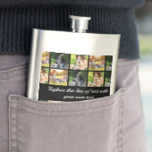 写真のコラージュと文字のカスタマイズ フラスク (インサイチュ)