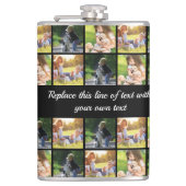 写真のコラージュと文字のカスタマイズ フラスク (正面)