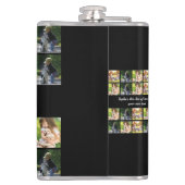 写真のコラージュと文字のカスタマイズ フラスク (裏面)