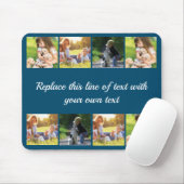 写真のコラージュと文字のカスタマイズ マウスパッド (マウス)