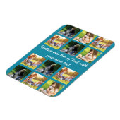 写真のコラージュと文字のカスタマイズ マグネット (左側)