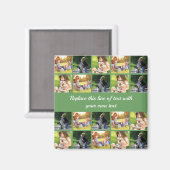 写真のコラージュと文字のカスタマイズ マグネット (正面/裏面)