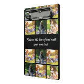 写真のコラージュと文字のカスタマイズ ミニクリップボード (アングル2)