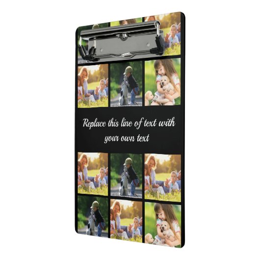 写真のコラージュと文字のカスタマイズ ミニクリップボード (アングル2)