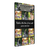 写真のコラージュと文字のカスタマイズ ミニクリップボード (アングル)