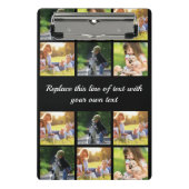 写真のコラージュと文字のカスタマイズ ミニクリップボード (正面)