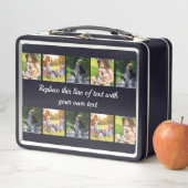 写真のコラージュと文字のカスタマイズ メタルランチボックス (インサイチュ)