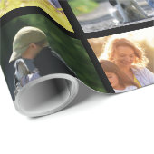 写真のコラージュと文字のカスタマイズ ラッピングペーパー (ロールコーナー)