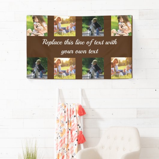 写真のコラージュと文字のカスタマイズ 横断幕 (インサイチュ)