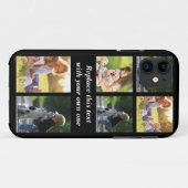 写真のコラージュと文字のカスタマイズ Case-Mate iPhoneケース (裏面(横))