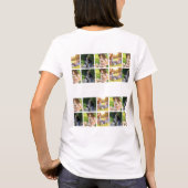 写真のコラージュと文字のカスタマイズ Tシャツ (裏面)