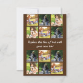 写真のコラージュと文字のカスタマイズiPhon カード (正面)