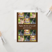 写真のコラージュと文字のカスタマイズiPhon カード (正面/裏面インサイチュ)