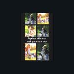 写真のコラージュと文字のカスタマイズiPhon キャンバスプリント<br><div class="desc">写真のコラージュと文字のカスタマイズ</div>