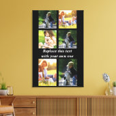 写真のコラージュと文字のカスタマイズiPhon キャンバスプリント (インサイチュ (リビング))