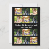 写真のコラージュと文字のカスタマイズiPhon 案内状 (正面)