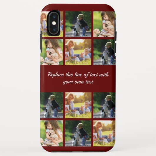 写真のコラージュと文字のカスタマイズiPhon Case-Mate iPhoneケース (裏面)